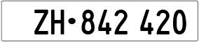 Trailer License Plate